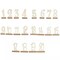 Natural 20 Wooden 6" Table Numbers 1-20 Set Holder Base Party Events Decorations